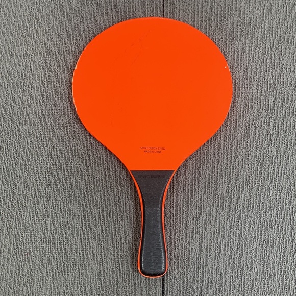 Prokadima Paddles (2) Neon Green Orange Black Wooden Sport Design Paddle Ball - Picture 10 of 11